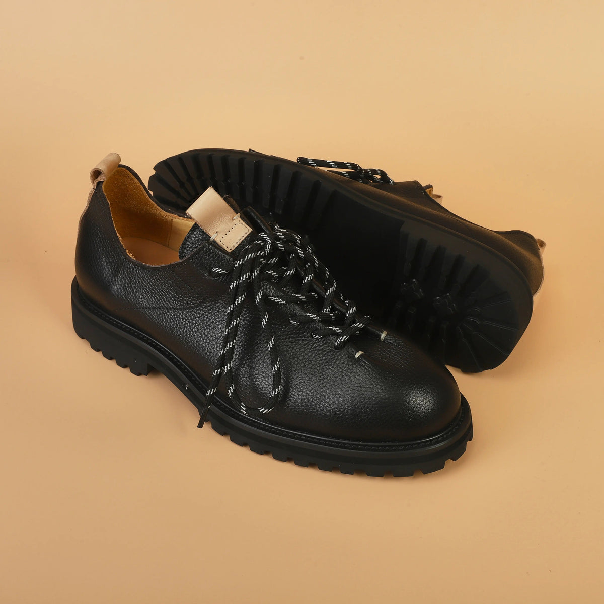 Baskets Lior homme IVAREE en cuir et daim à semelle épaisse