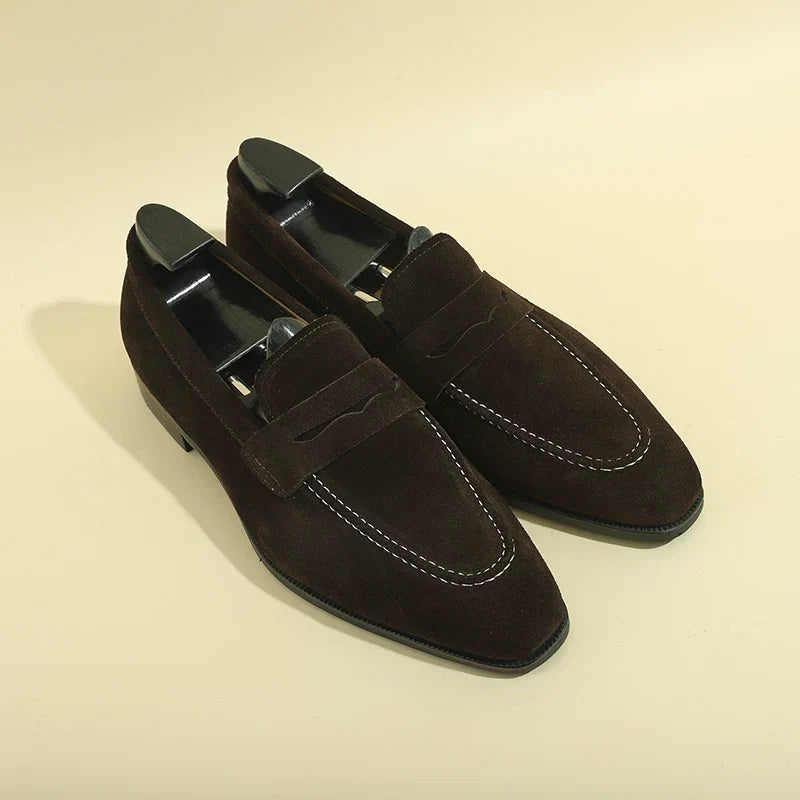 Mocassins Evren en cuir à bout effilé, 3 finitions – vue 4