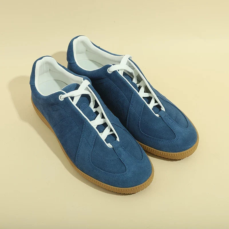 Sneakers Dorchester German trainer en cuir et daim – vue 9