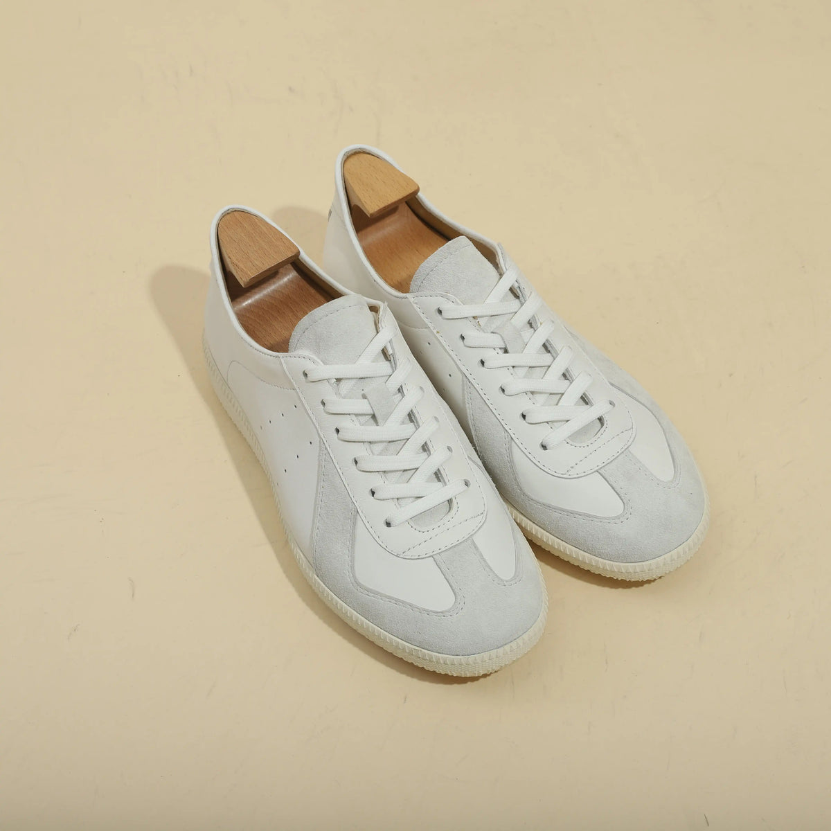 Sneakers Keller en cuir style German Trainer rétro – vue 8