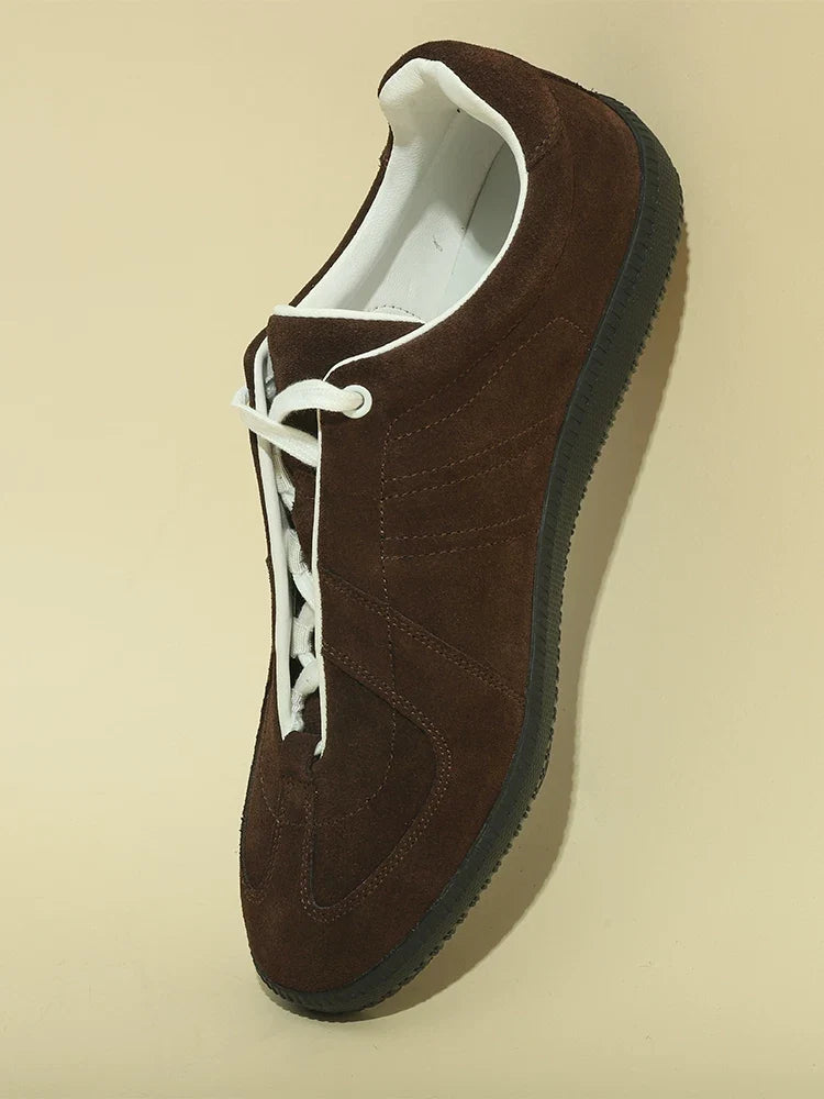 Sneakers Dorchester German trainer en cuir et daim – vue 11