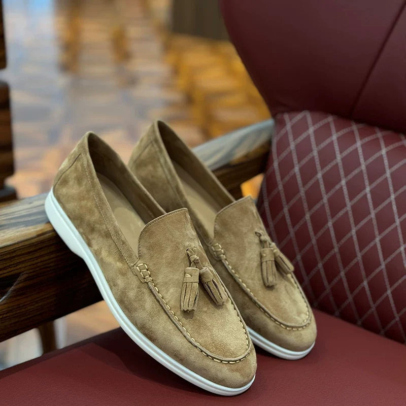 Mocassins Caelan en daim à pampilles – quatre coloris – vue 2