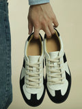 Sneakers Arlo en cuir bi-matière style German trainer – vue 1