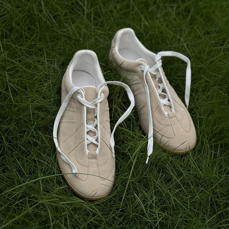 Sneakers Koda type German trainer en daim rétro – vue 4