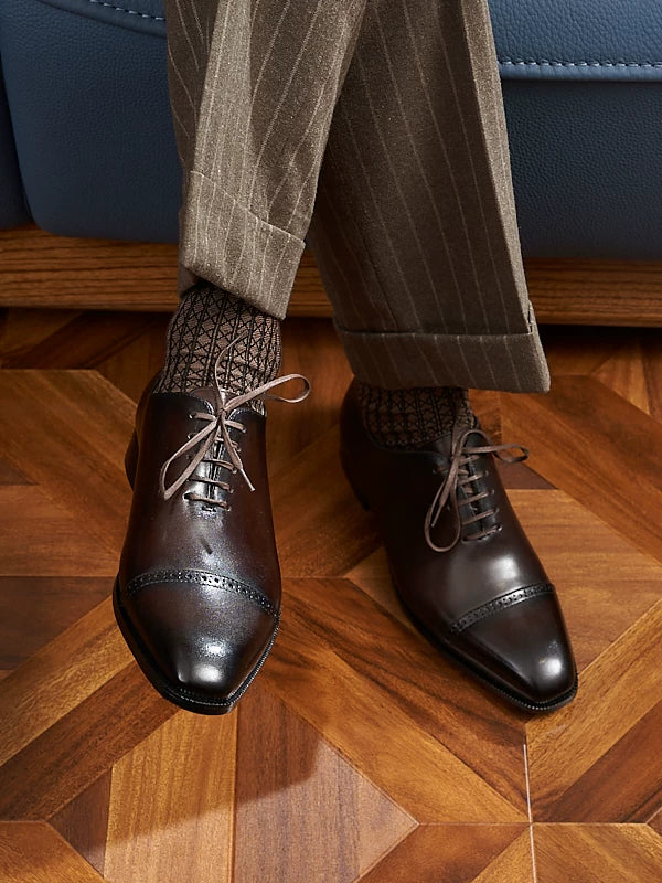 Richelieus Langley en cuir brogue cousu – Oxford cap-toe – vue 4