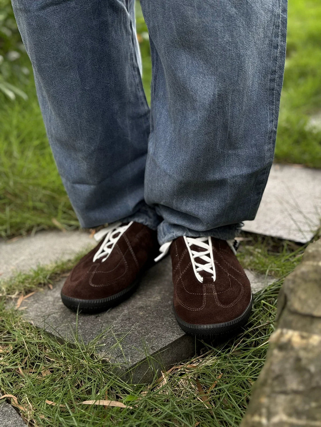 Sneakers Koda type German trainer en daim rétro – vue 11