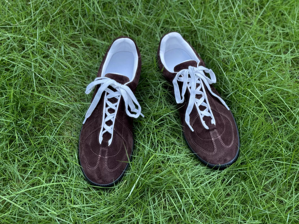 Sneakers Koda type German trainer en daim rétro – vue 9