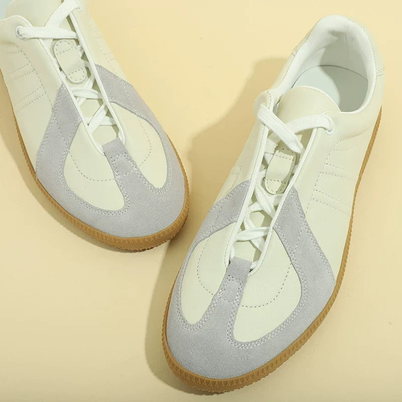 Sneakers Dorchester German trainer en cuir et daim – vue 5