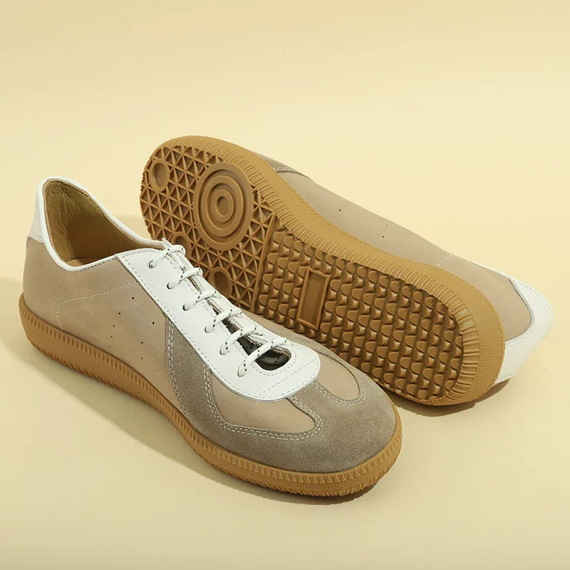 Sneakers Keller en cuir style German Trainer rétro – vue 7