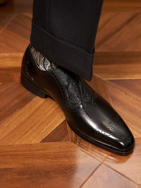 Richelieus Rowan en cuir à perforations brogue – vue 1