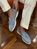Mocassins Caelan en daim à pampilles – quatre coloris – vue 1