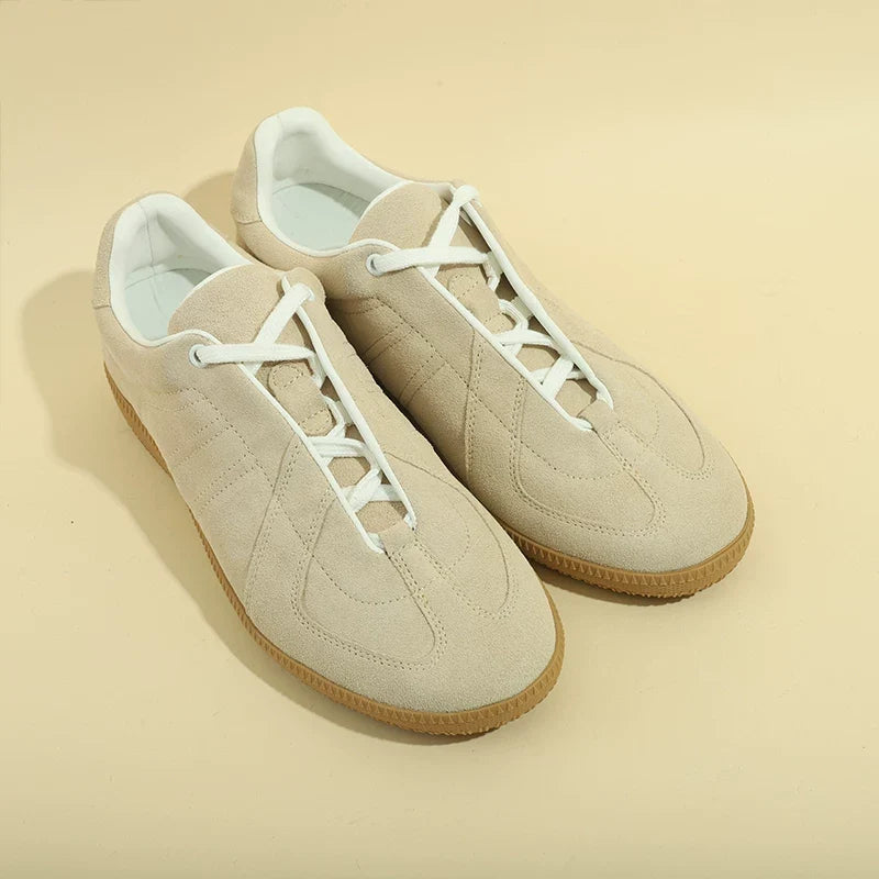 Sneakers Dorchester German trainer en cuir et daim – vue 4