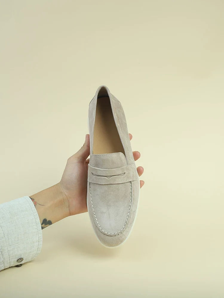 Mocassins Avel en daim souple à enfiler – vue 9