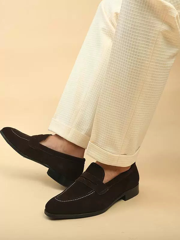 Mocassins Evren en cuir à bout effilé, 3 finitions – vue 5