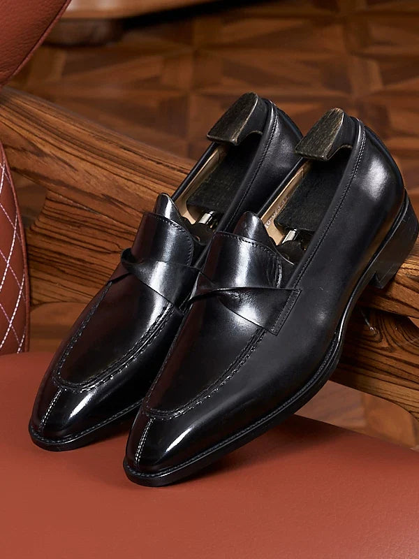 Mocassins Brixton en cuir cousu à surpiqûres – vue 4