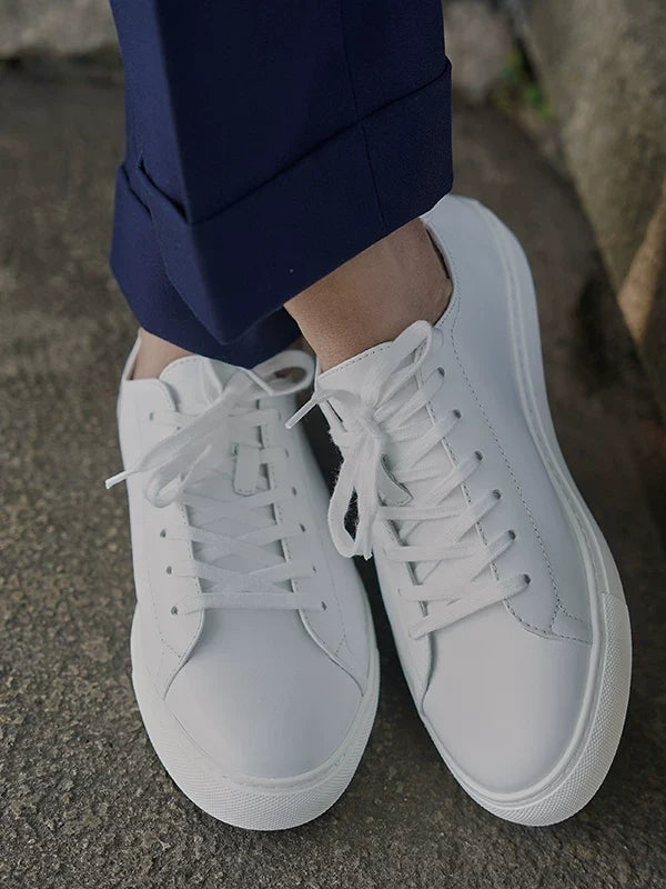 Sneakers Lorne en cuir blanc – vue 5