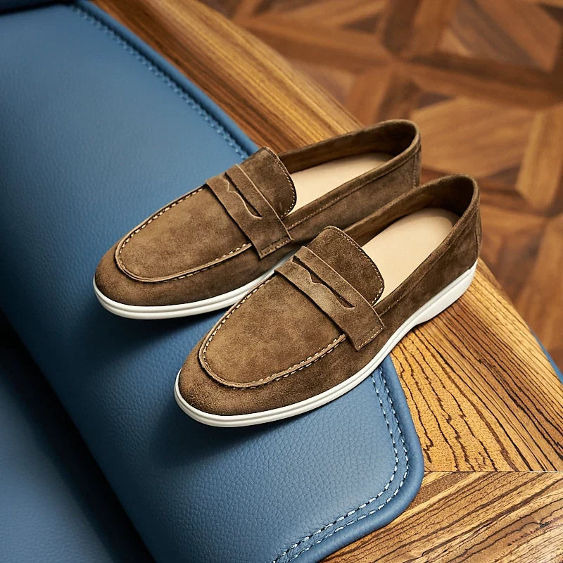 Mocassins Avel en daim souple à enfiler – vue 5
