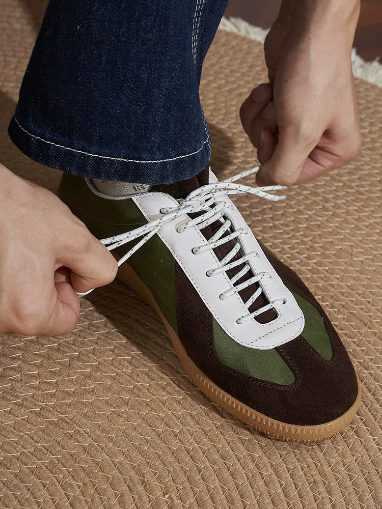Sneakers Corwin German trainer en cuir grainé – vue 8