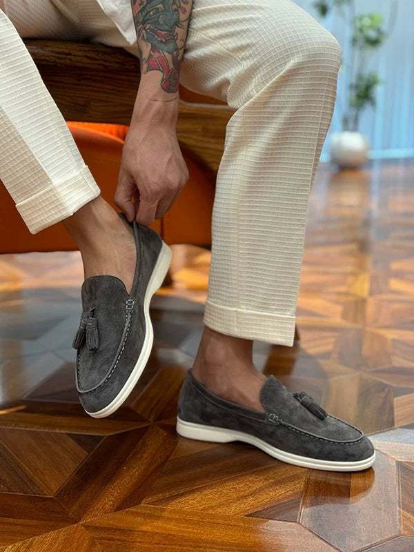 Mocassins Caelan en daim à pampilles – quatre coloris – vue 6