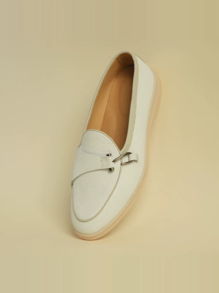 Mocassins Elwood en cuir souple à détail métallique – vue 3
