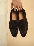 Mocassins Evren en cuir à bout effilé, 3 finitions – vue 1