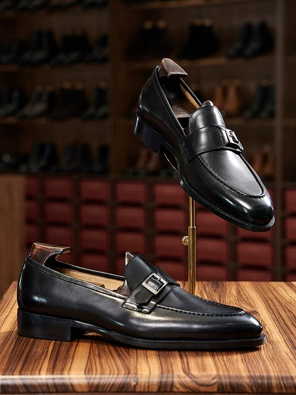 Mocassins Orsen en cuir patiné à détail métallique – vue 3