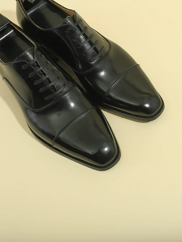 Richelieus Langley en cuir patiné – vue 7