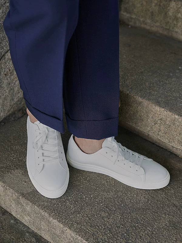 Sneakers Lorne en cuir blanc – vue 1