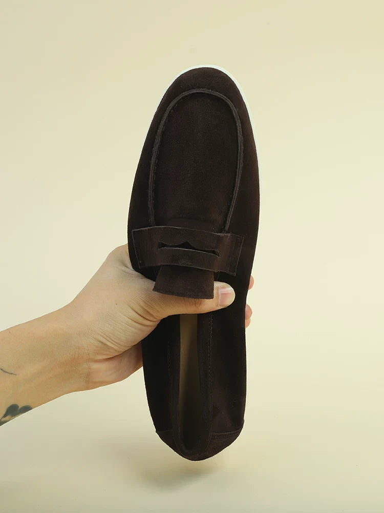 Mocassins Avel en daim souple à enfiler – vue 10