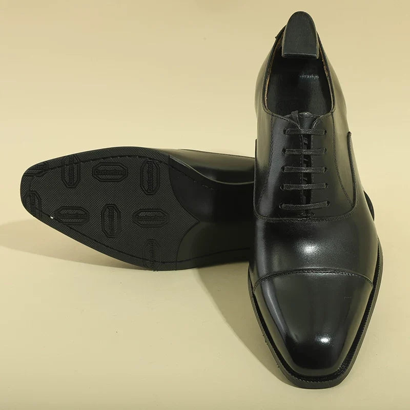 Richelieus Langley en cuir patiné – vue 2