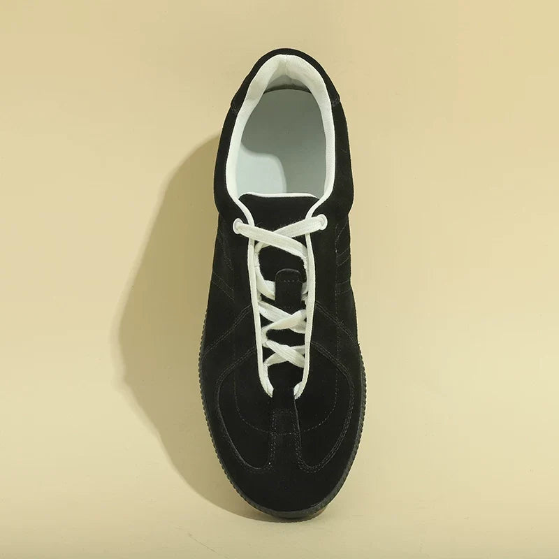 Sneakers Dorchester German trainer en cuir et daim – vue 3