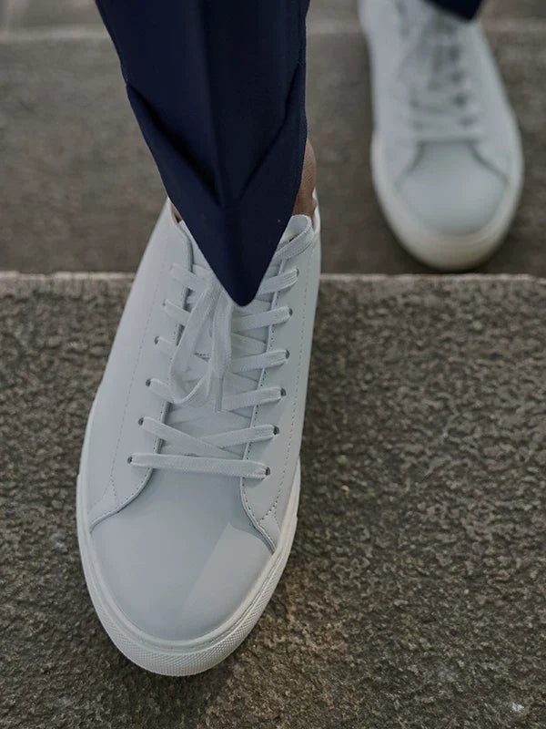 Sneakers Lorne en cuir blanc – vue 4
