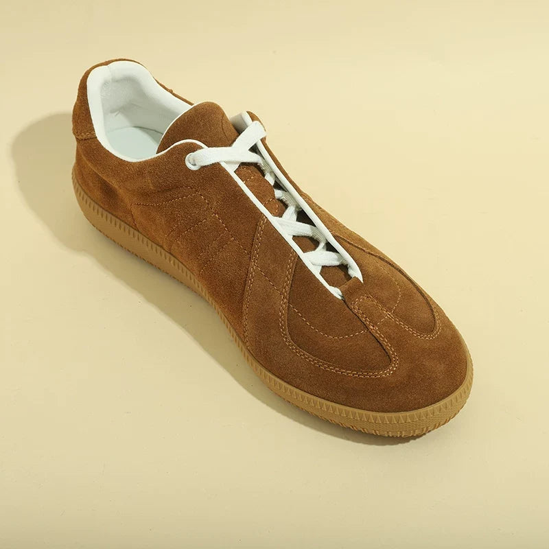 Sneakers Dorchester German trainer en cuir et daim – vue 7