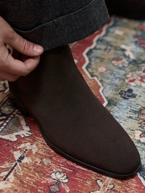 Bottines Chelsea Arden en daim – finition