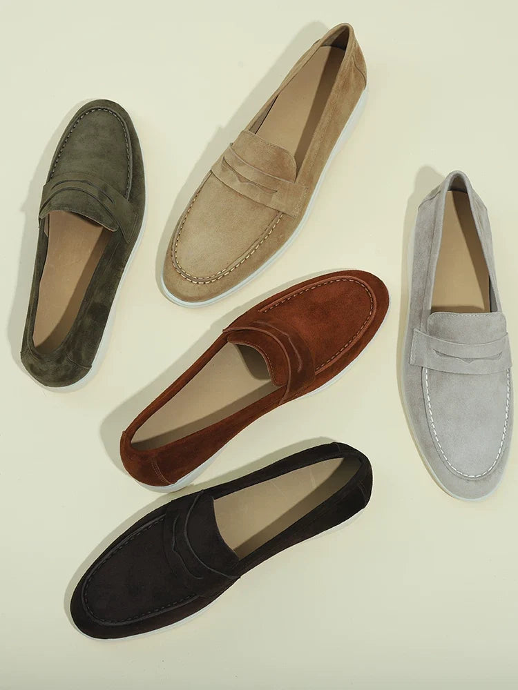 Mocassins Avel en daim souple à enfiler – vue 1
