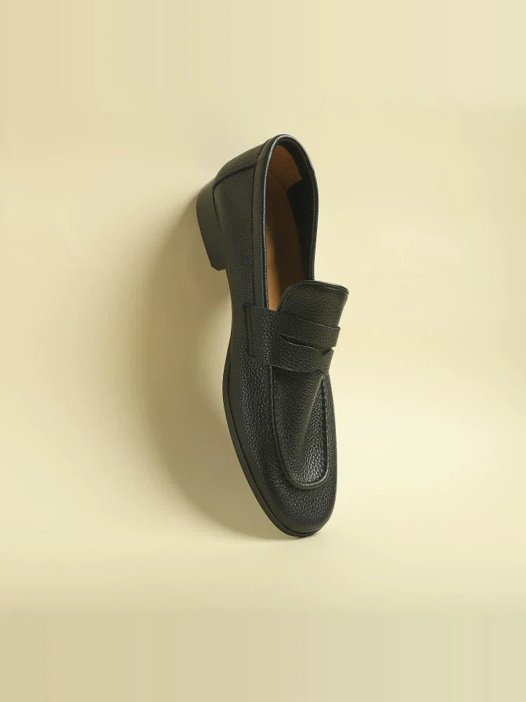 Mocassins Kian en cuir grainé souple – vue 1