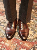 Richelieus Valmont en cuir patiné à perforations brogue – vue 1