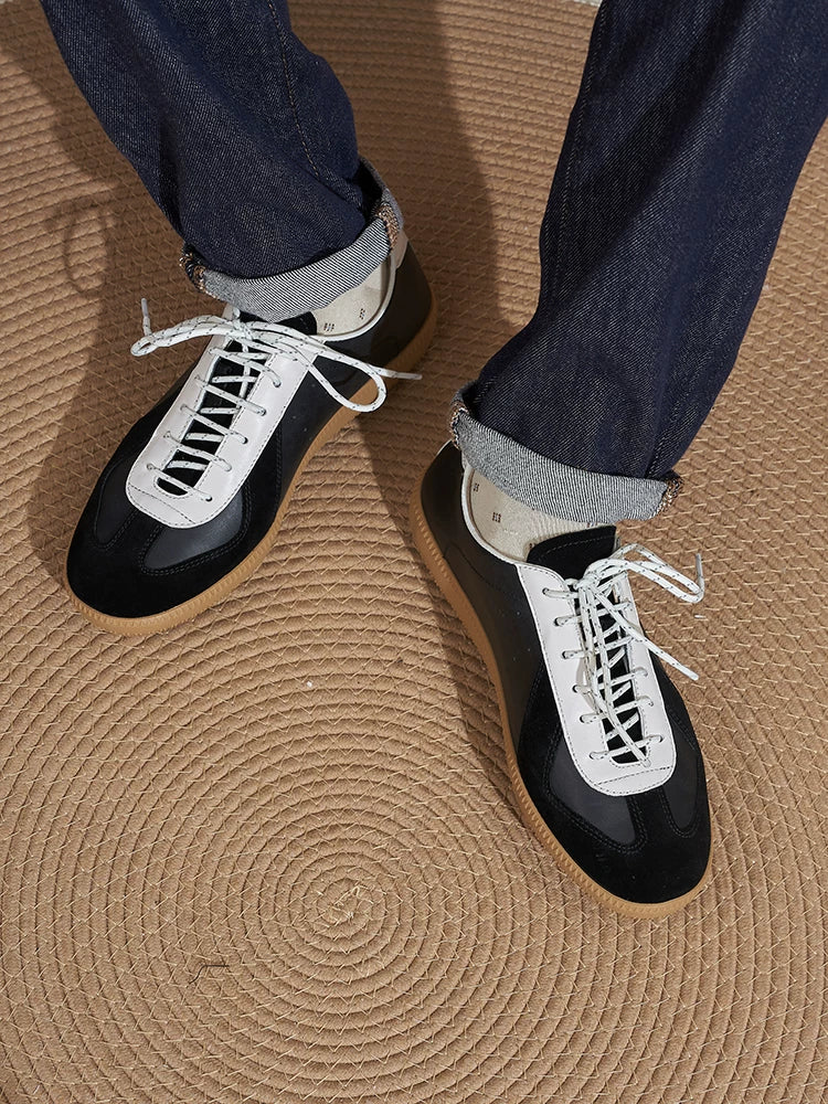 Sneakers Corwin German trainer en cuir grainé – vue 1