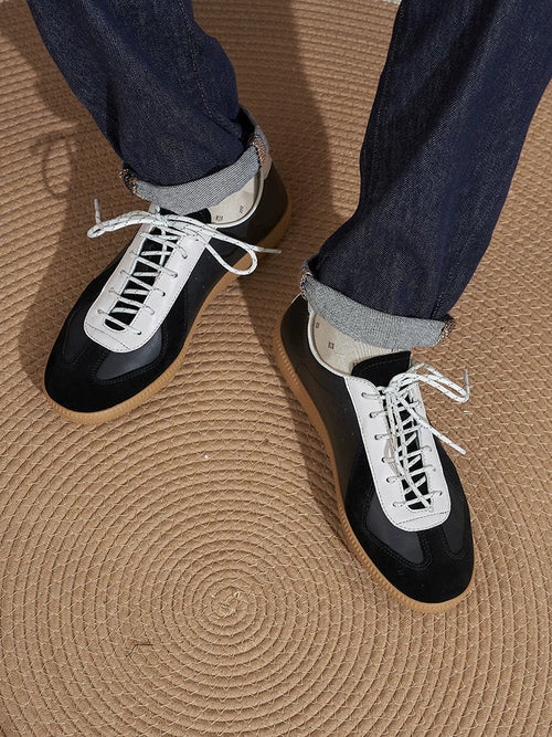 Sneakers Corwin German trainer en cuir grainé – vue 1