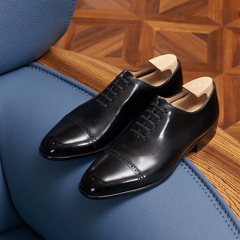 Richelieus Langley en cuir brogue cousu – Oxford cap-toe – vue 2