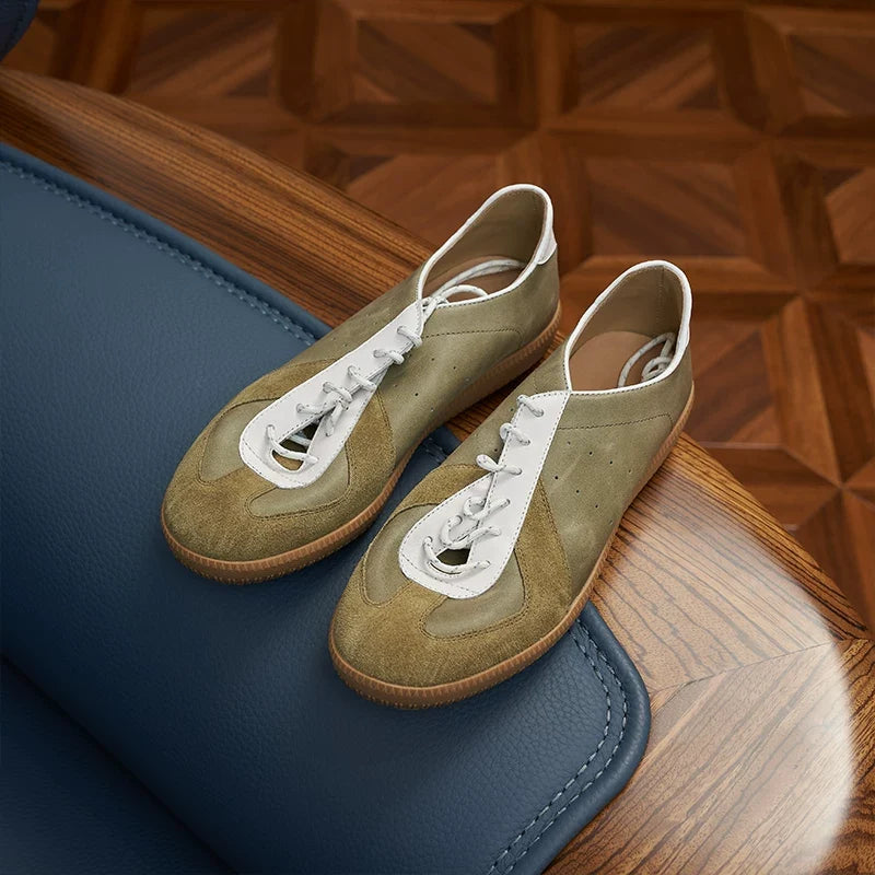 Sneakers Corwin German trainer en cuir grainé – vue 5