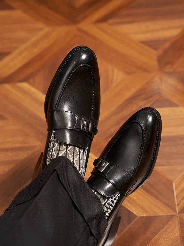 Mocassins Orsen en cuir patiné à détail métallique – vue 2