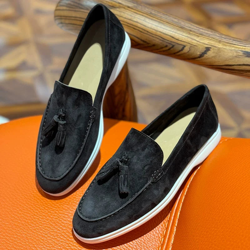 Mocassins Caelan en daim à pampilles – quatre coloris – vue 3