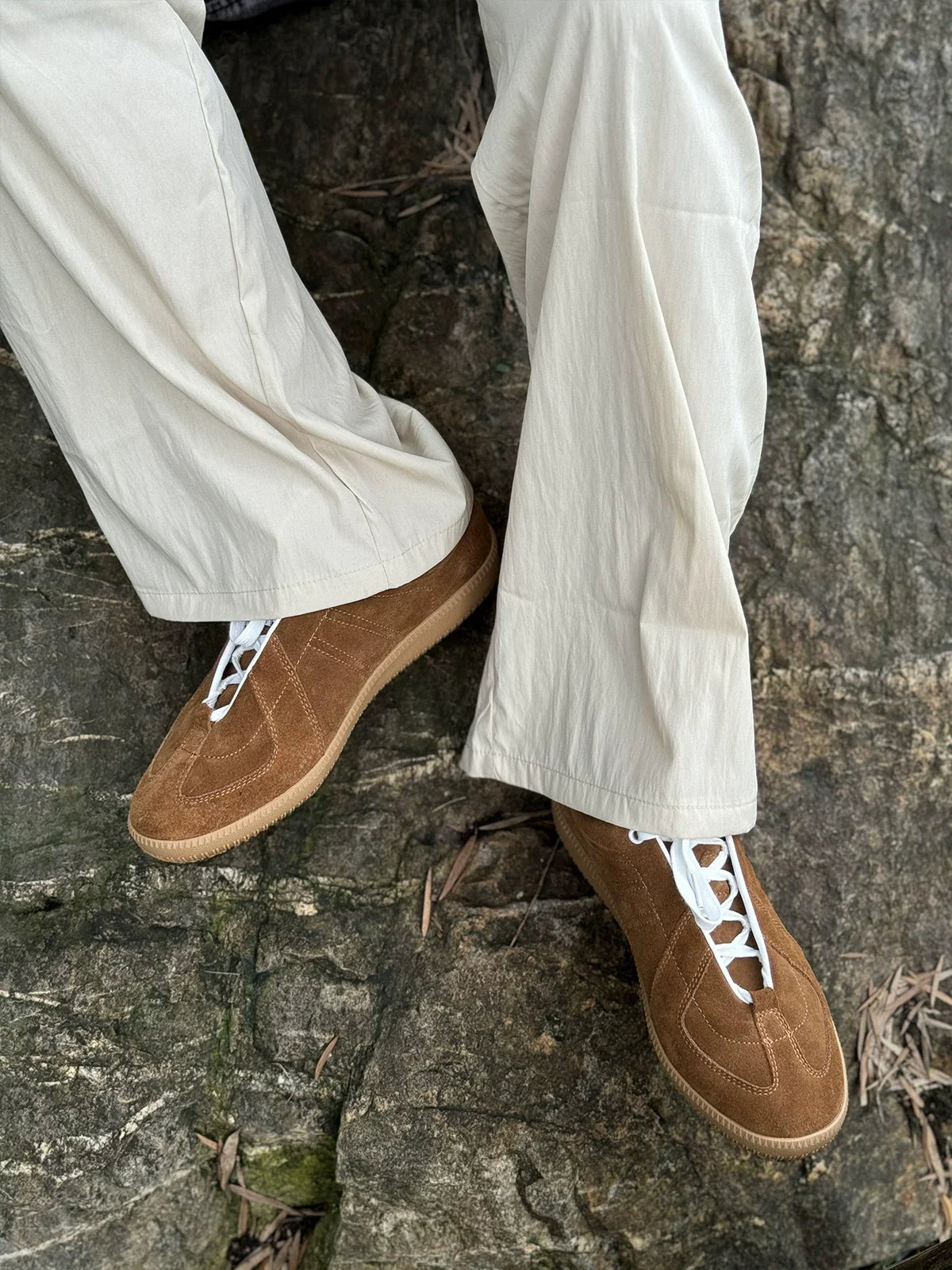 Sneakers Koda type German trainer en daim rétro – vue 12