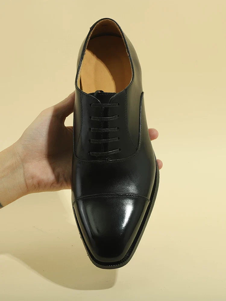 Richelieus Langley en cuir patiné – vue 6