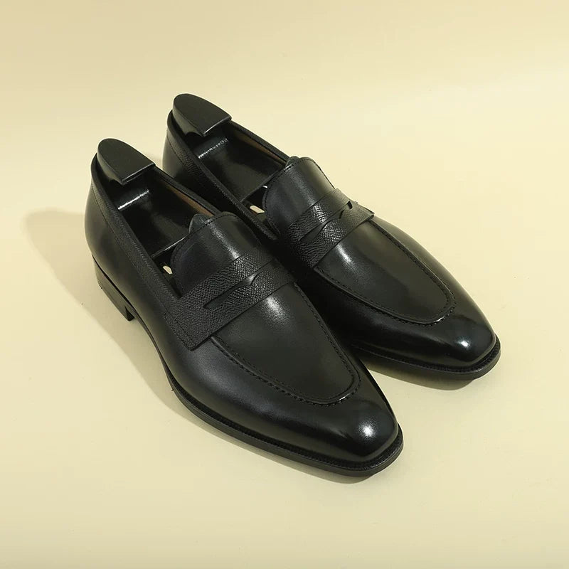 Mocassins Evren en cuir à bout effilé, 3 finitions – vue 2