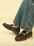 Mocassins Luca en daim souple multicolore – vue 1