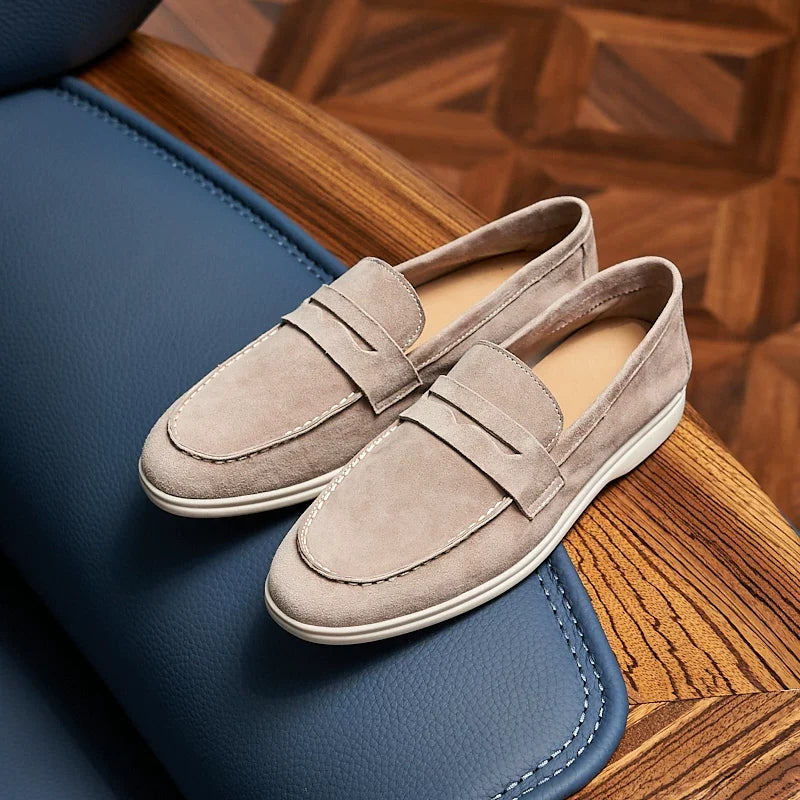 Mocassins Avel en daim souple à enfiler – vue 2