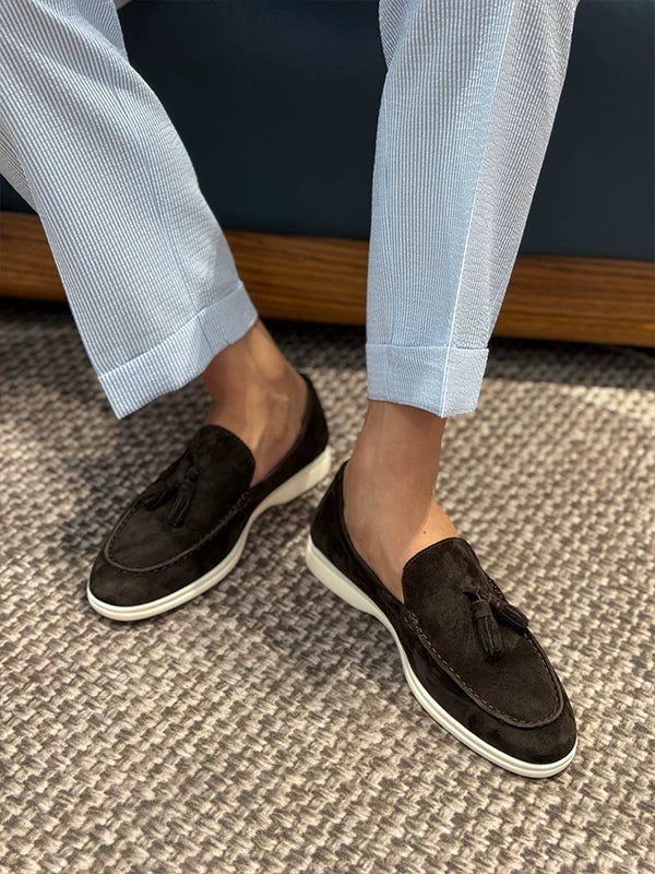 Mocassins Caelan en daim à pampilles – quatre coloris – vue 9