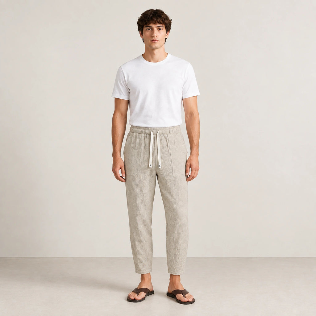 Jogger kaki, face dans le studio IVAREE